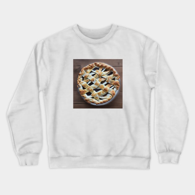 Apple Pie Slice Sweet Yummy Kawaii Crewneck Sweatshirt by Flowering Away